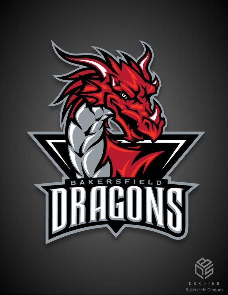 Squad Team Logo - This is the Bakersfield Dragons New Logo. A Junior Hockey team based