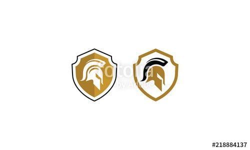 Spartan Shield Logo - Spartan Shield Logo Vector Icon Stock Image And Royalty Free Vector