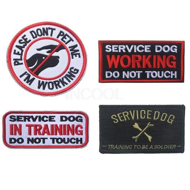 Army Dog Logo - Embroidery Patch SERVICE DOG WORKING Army Morale Patch Emblem Badges
