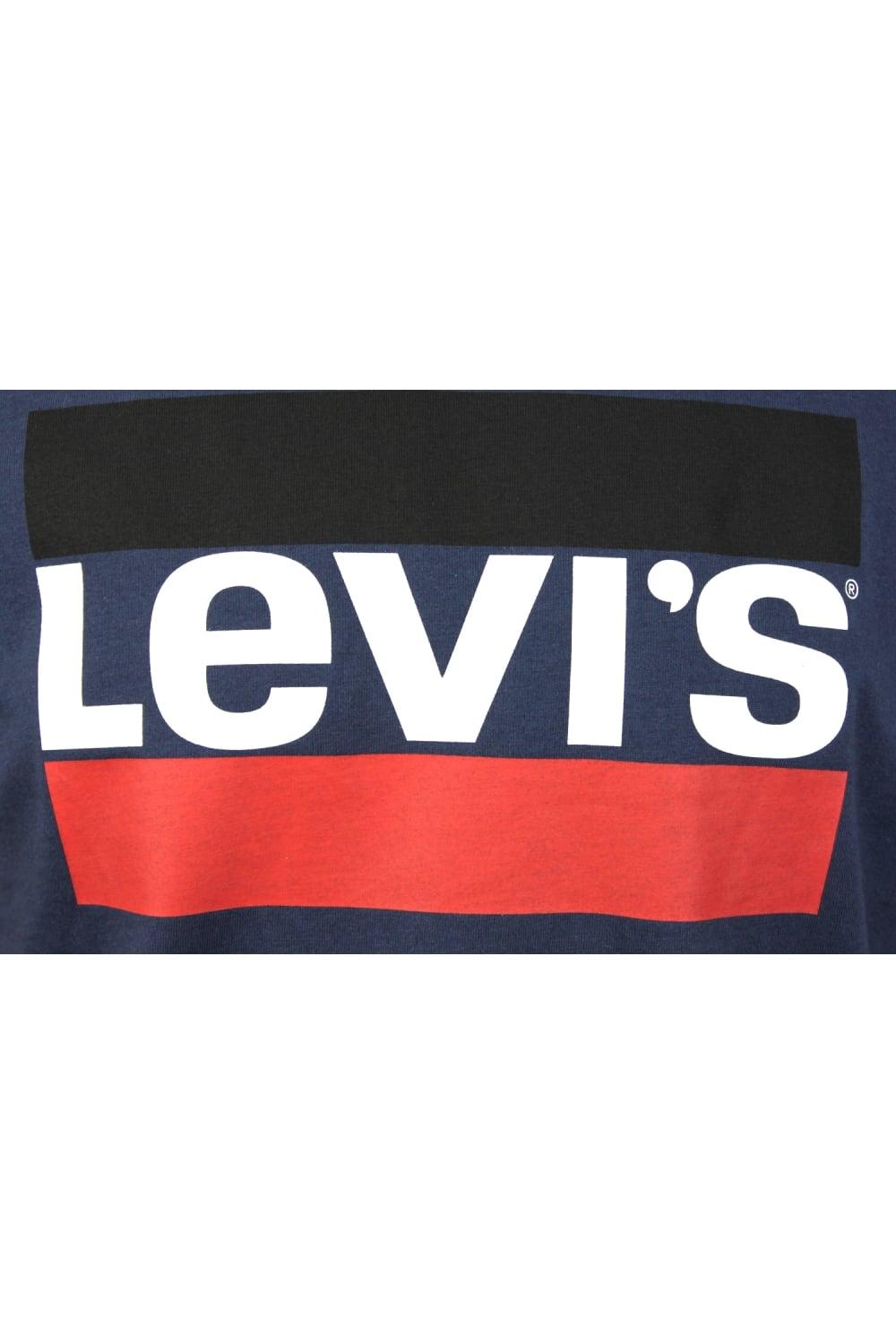 Sportswear Logo - Levi's Sportswear Logo Short Sleeved T Shirt (Navy)
