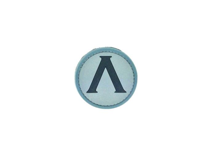 Spartan Shield Logo - Lambda Spartan Shield Blue PVC Airsoft Patch