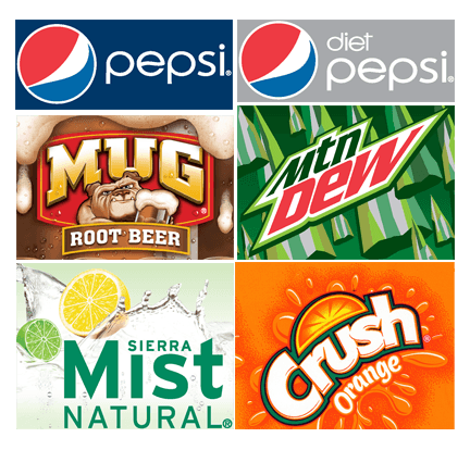 Pepsi Product Logo - Pepsi Product Logos serving pepsi diet pepsi mtn dew orange