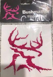 Bushmaster Logo - Bushmaster Logo Window Decal Stickers Pink White New In Package