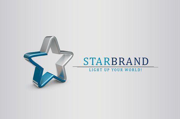 Star Brand Logo - 3D Star Brand Logo Logo Templates Creative Market
