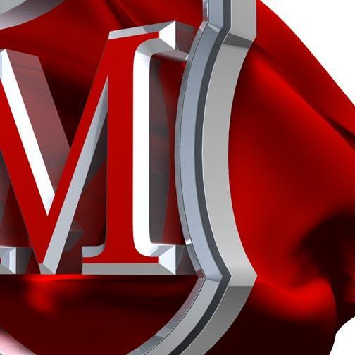 Red Security Shield Logo - Security Shield with Letter M Logo in PSD Format