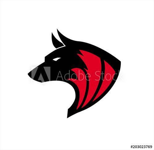 Etc Clothing Logo - Black wolf, Wild wolf. Black wild dog. k-9, Dog logo, Canine logo ...