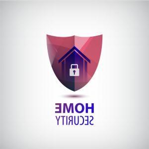 Red Security Shield Logo - Photostock Vector House Security Shield Logo Logo Design Home Shield