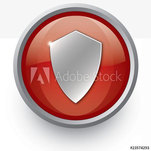 Red Security Shield Logo - Red security shield icon this stock vector and explore similar