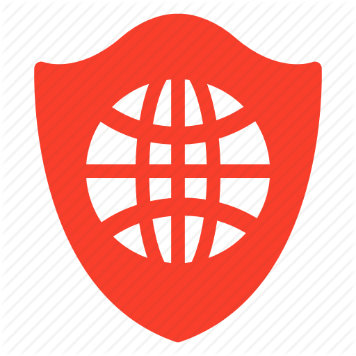 Red Security Shield Logo - Antivirus, browser, protection, security, shield, web, webprotection