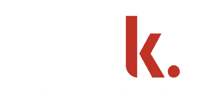White with a Red K Logo - Red k. – Strategy & Design