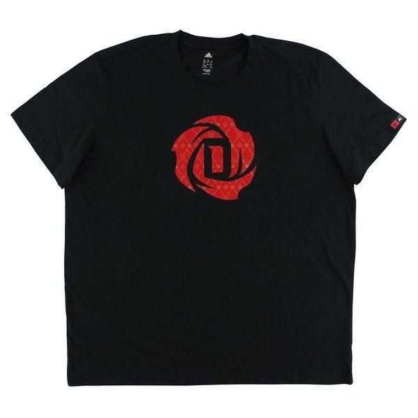 Adidas D Rose Logo - Shop Adidas Mens D. Rose Logo T Shirt Black - Black/red - XxL - Free ...