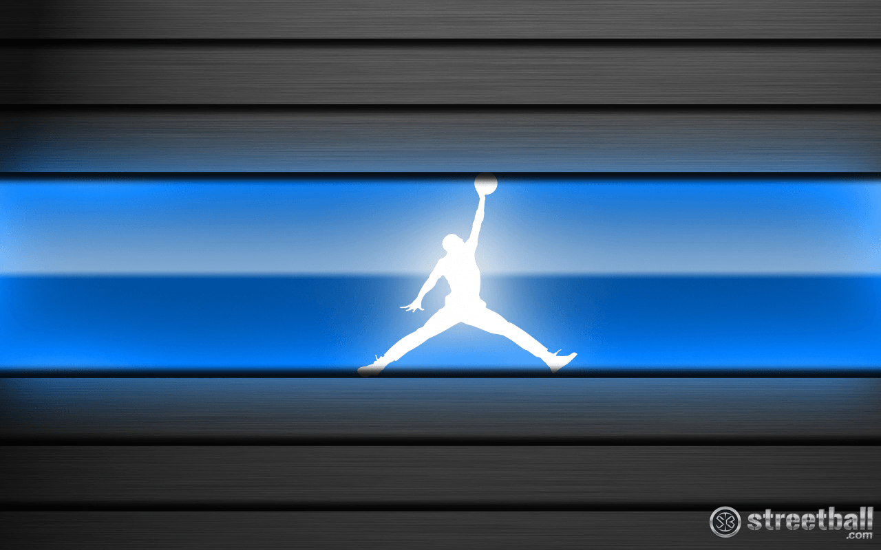 Blue Jumpman Jordan Logo - HD Air Jordan Logo Wallpaper For Free Download