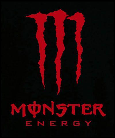 Black and Red Logo - Monster Energy Logo In Black | e Logos