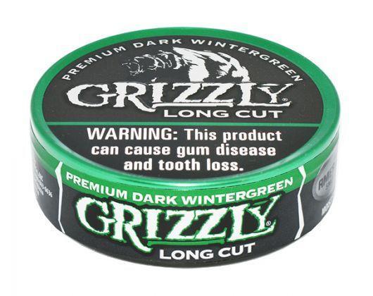 New Grizzly Tobacco Logo - Grizzly Dark Wintergreen, 1.2oz, Long Cut