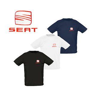 Men's Clothing Logo - SEAT T Shirt Embroidered Auto Car Logo Tee Mens Clothing Accessories ...