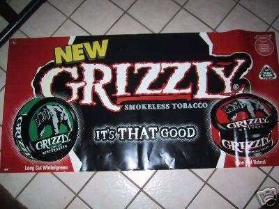 New Grizzly Tobacco Logo - NEW Grizzly Smokeless Tobacco Banner