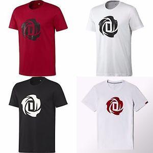 Adidas D Rose Logo - adidas D Rose Logo Tee G75213 G84352 Shirt T-Shirt Red Black Bulls ...