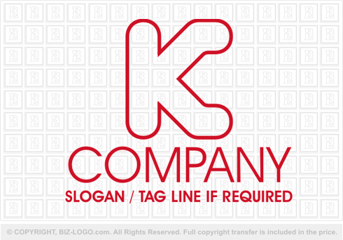 Red K Logo - Readymade Letter K Logos