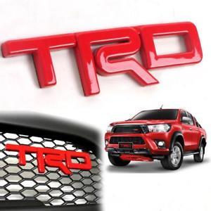 Red Vehicle Logo - Fit Toyota Invincible TRD Red ABS Sticker Vehicle Logo Emblem Badge ...