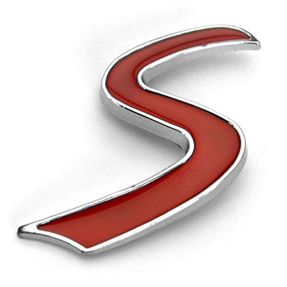 Red Vehicle Logo - Behavetw Mini Car Front S Logo Grill Badge, Mini Cooper S JCW Car ...