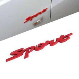Sport Red Logo - Red Car Styling 3D Chrome Badge Sticker Emblem Metal Letter Decal ...
