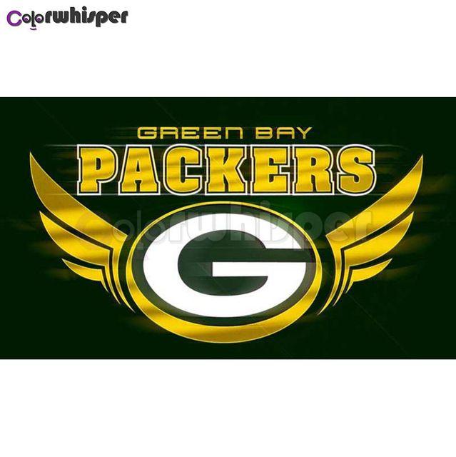 Green Bay Packers Logo - Diamond Painting Full Square/Round Drill Daimond Painting