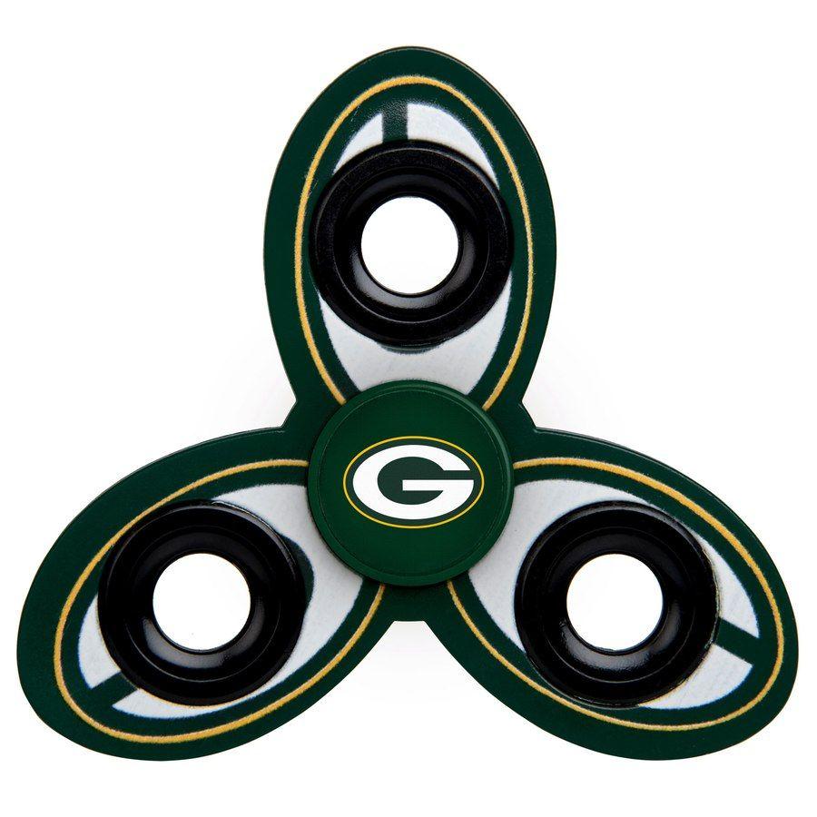 Packers Logo - Green Bay Packers Three Way Molded Logo Fidget Spinner