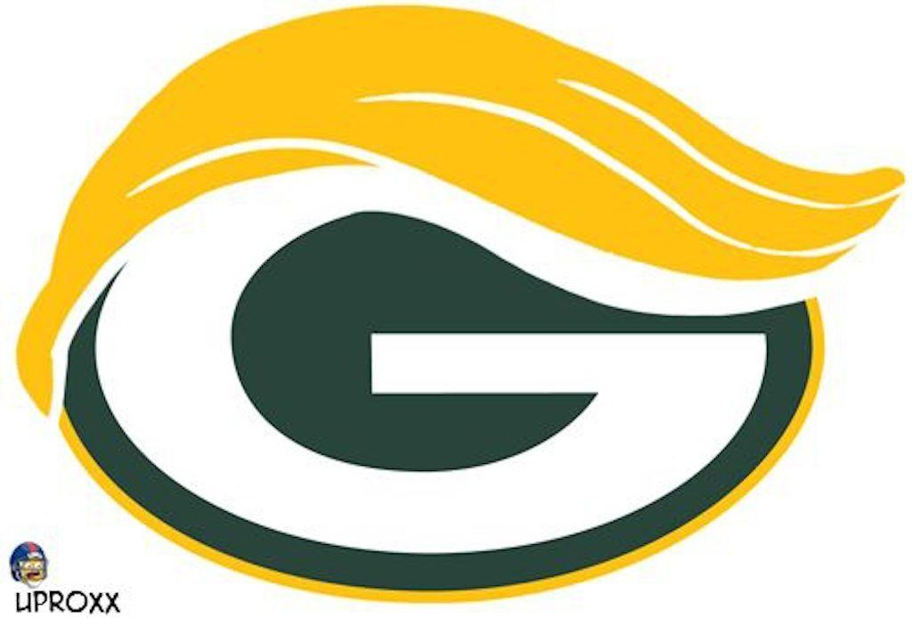 NFL Packers Logo - Donald Trump “Takes Over” 7 Funny NFL Team Logos
