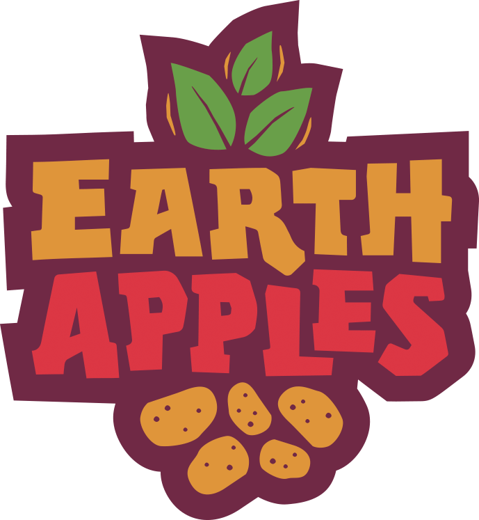 Red Potatoes Logo - EarthApples Seed Potatoes Canada