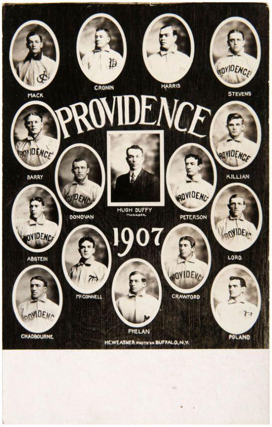 Providence Grays Logo - Hake's - PROVIDENCE GRAYS 1907 TEAM REAL PHOTO POSTCARD WITH HOF ...