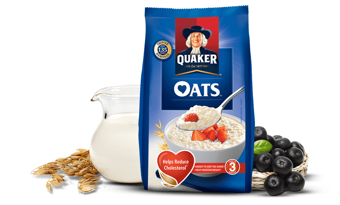 Oatmeal Company Logo - Quaker Oats company - keeps you healthy