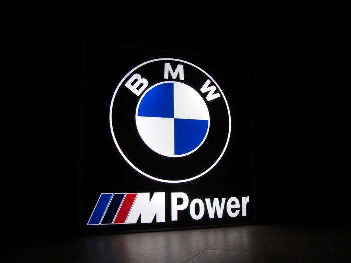 BMW M Power Logo - BMW M POWER Illuminated Lightbox - Late 20th century - Catawiki