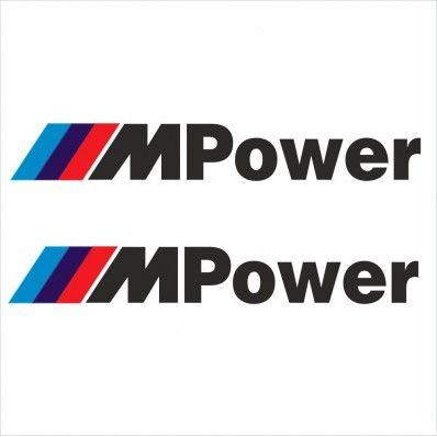 BMW M Power Logo - 2pcs SET BMW M POWER DECAL STICKER M1 - Everything Graphix