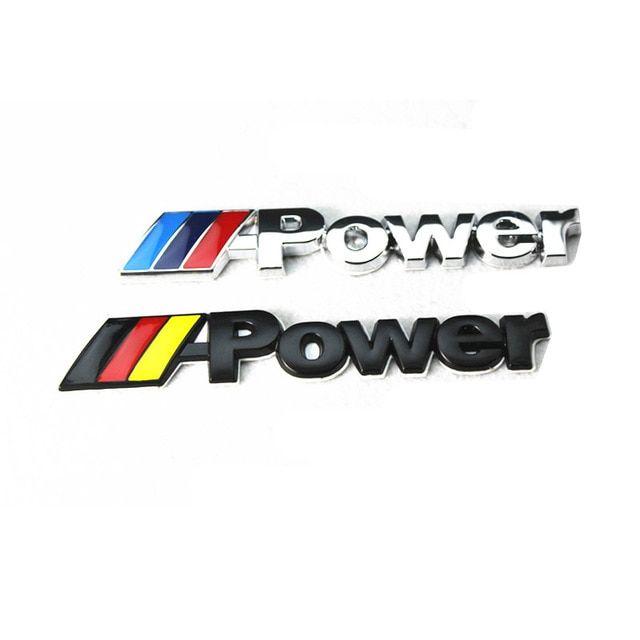 BMW M Power Logo - Metal M POWER MPOWER Logo car Rear Trunk Badge Decal Emblem Sticker