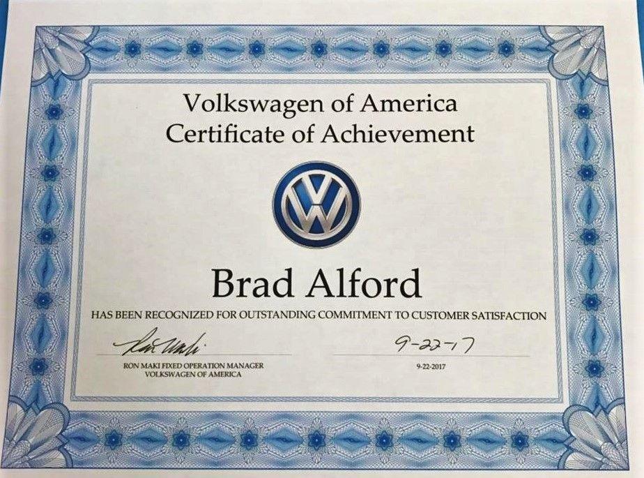 Volkswagen of America Group Logo - Herman Cook VW Service Gets Achievement Award by Volkswagen Group of ...