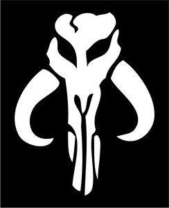 Boba Fett Logo - Amazon.com: Boba Fett Mandalorian Clan Symbol - Vinyl 3