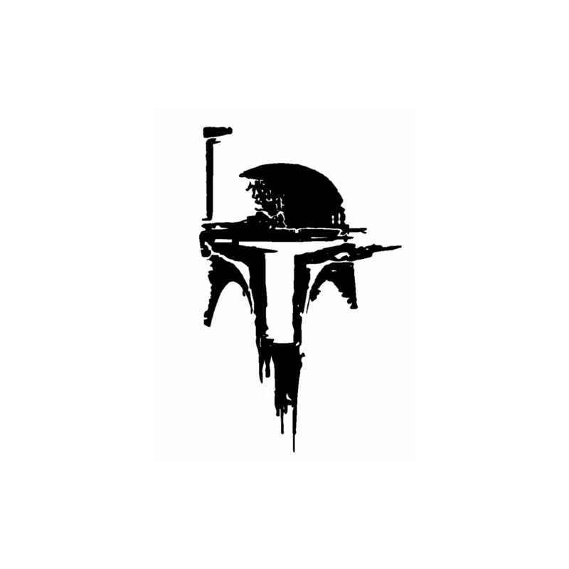 Boba Fett Logo - Star Wars Boba Fett Helmet V2 Decal