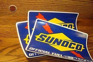 Sunoco Logo - 3 Three Genuine SUNOCO Logo Official Fuel of NASCAR DECALS * NEW ...