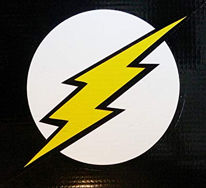 Lightning Bolt through Circle Logo - Amazon.com : The Flash Emblem - Lightning Bolt 2-color die-cut vinyl ...