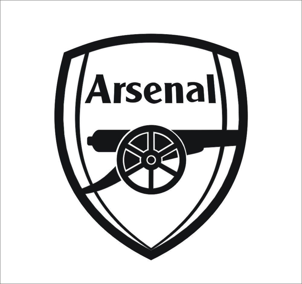Black and White Soccer Club Logo - Arsenal Logo. Cross stitch Ideas. Arsenal, Arsenal FC, Arsenal