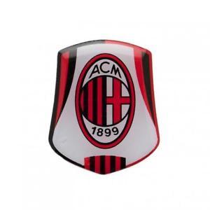 Black and White Football Team Logo - AC Milan Badge Football Club Crest Red, Black & White Soccer Italy ...