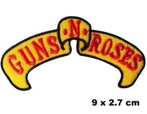 Guns and Roses Band Logo - Guns N Roses Music Band Logo Iron/ Sew On Embroidered Patch Jacket