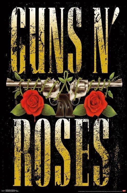 Guns and Roses Band Logo - GUNS N ROSES POSTER ROCK BAND MUSIC 16255