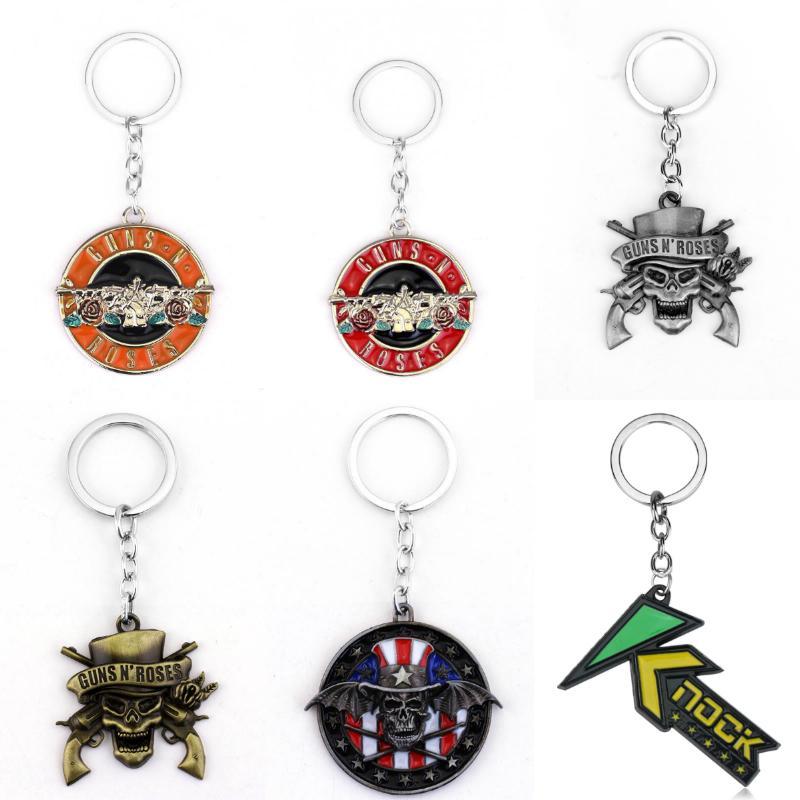 Guns and Roses Band Logo - Rock Music The Guns N Roses Band Logo Metal Keychain Guns N' Roses ...