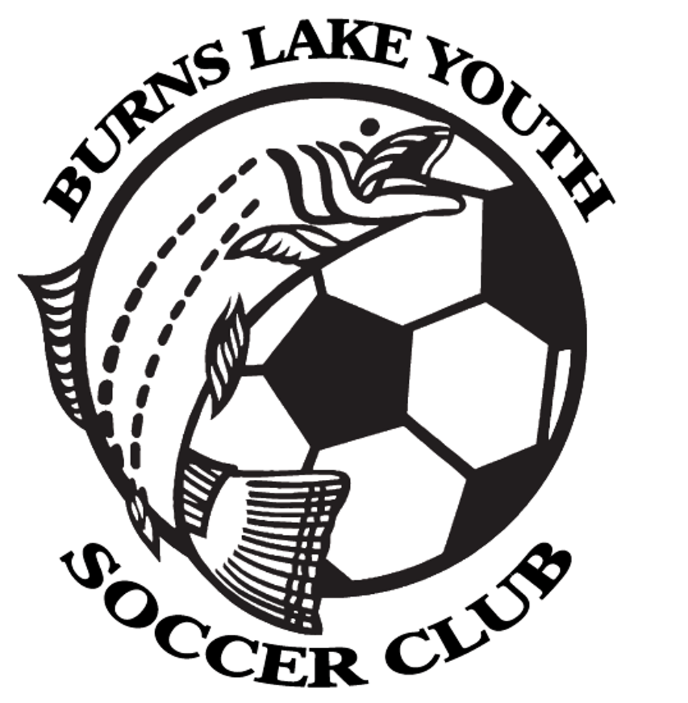 Black and White Soccer Club Logo - Burns Lake Soccer Club