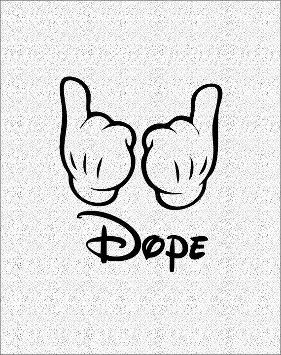 Mickey Hands Logo - Mickey Mouse Hands. Dope Mickey Mouse Hands Dope mickey hands decal