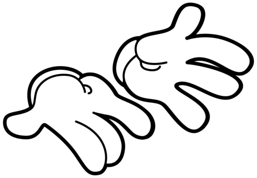 Mickey Hands Logo - Free Mickey Mouse Hands, Download Free Clip Art, Free Clip Art