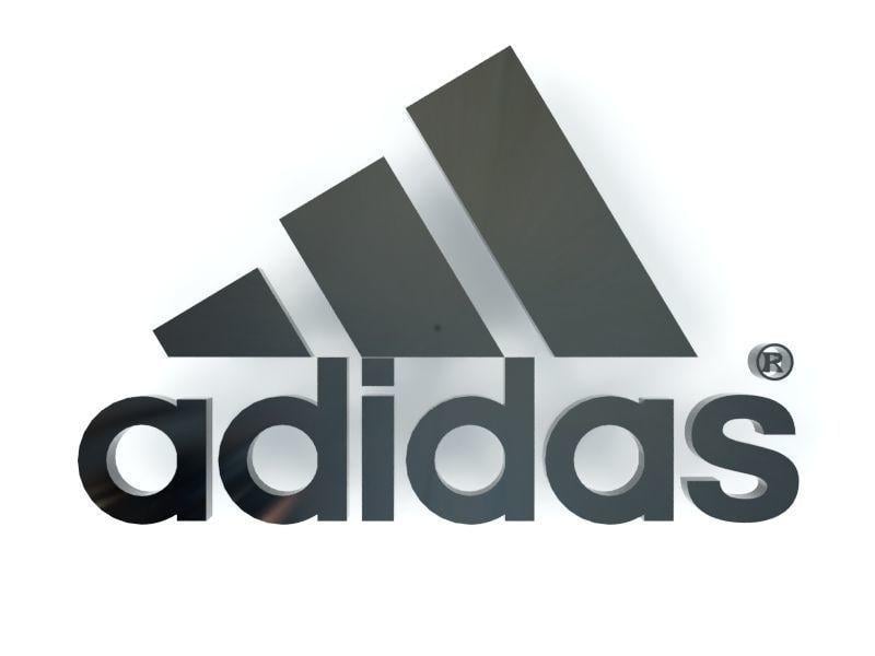 Adiddas Logo - Adidas logo 3D model