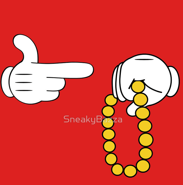 Mickey Hands Logo - My brother redid the RTJ logo with Mickey Mouse's hands in a ...