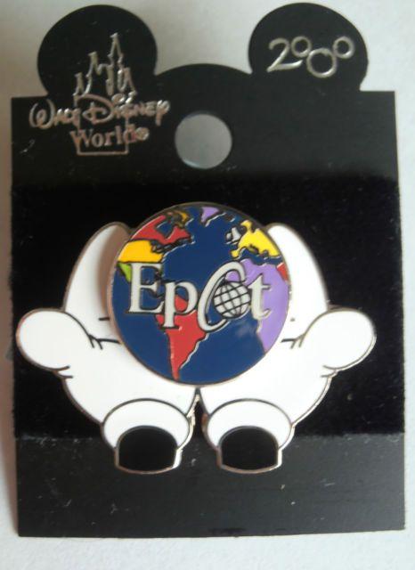 Mickey Hands Logo - Epcot 2000 Mickey Mouse Hands Around The Globe Disney Pin 116